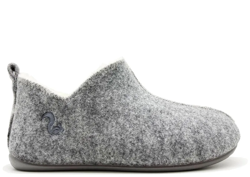 thies 1856 ® Slipper Boots light grey with Eco Wool