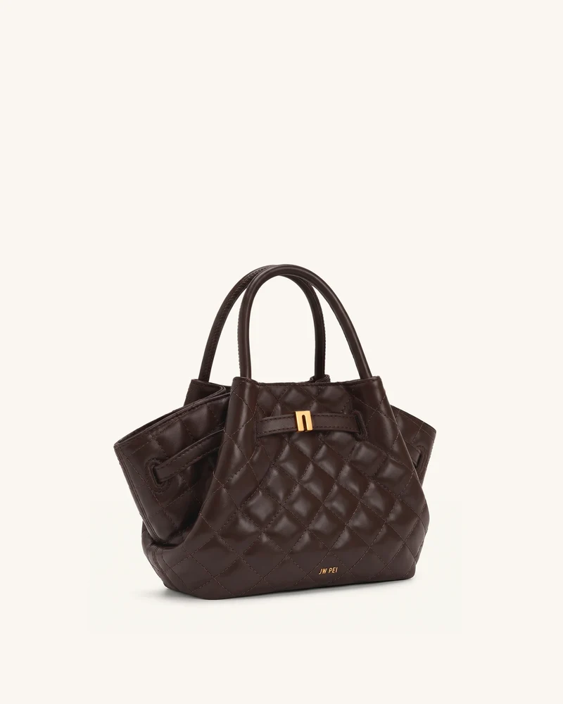 Hana Mini Tote Bag - Dunkles Schokoladenbraun
