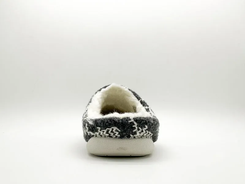 thies 1856 ® Recycled Reindeer PET Slipper vegan carbon dark grey