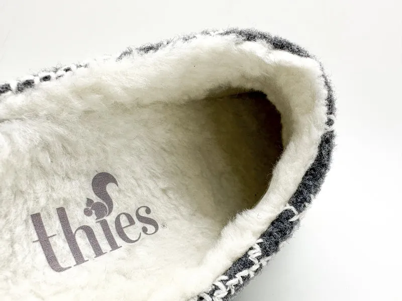 thies 1856 ® Recycled Reindeer PET Slipper vegan carbon dark grey