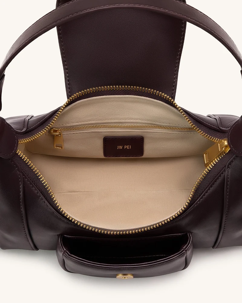 Estelle Pocket-Schultertasche - Dunkelbraun