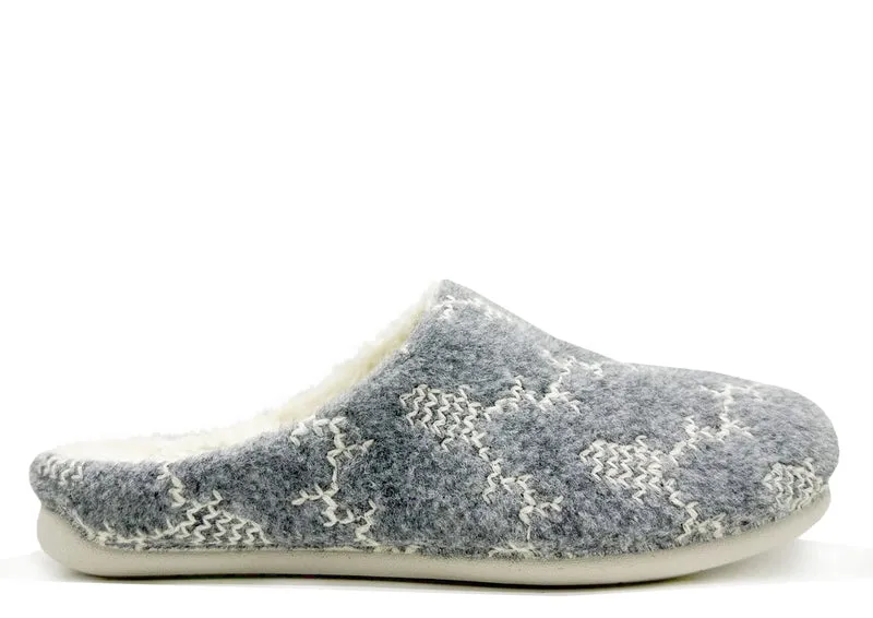 thies 1856 ® Recycled Reindeer PET Slipper vegan grey