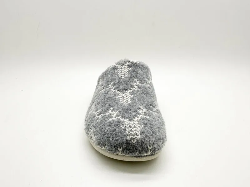 thies 1856 ® Recycled Reindeer PET Slipper vegan grey