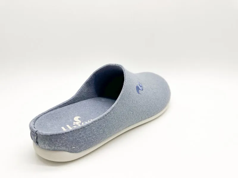 thies 1856 ® Recycled PET Slipper vegan blue fog