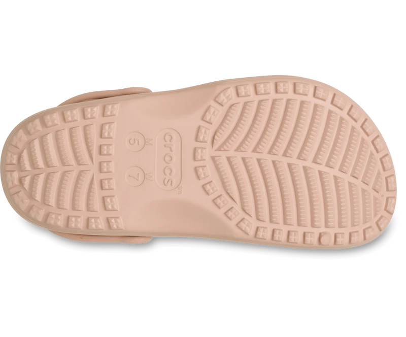 CROCS Unisex Klassischer Blumen-Clog mit Cut-Out | Rosa Karamell