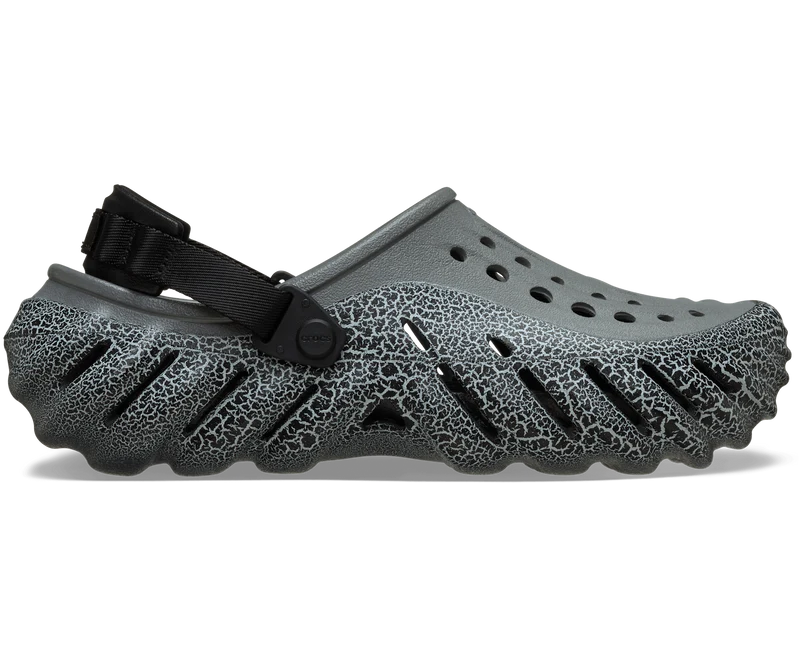 CROCS Unisex Echo Crackle Clog | Schiefergrau