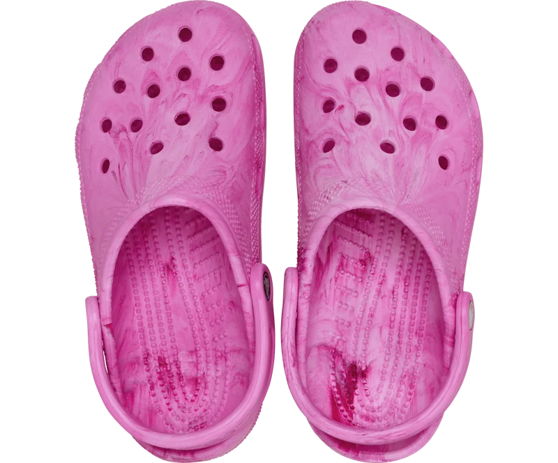 CROCS Unisex Klassischer Aquarell Marmorierter Clog | Rosa Wirbel