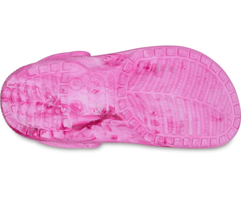 CROCS Unisex Klassischer Aquarell Marmorierter Clog | Rosa Wirbel