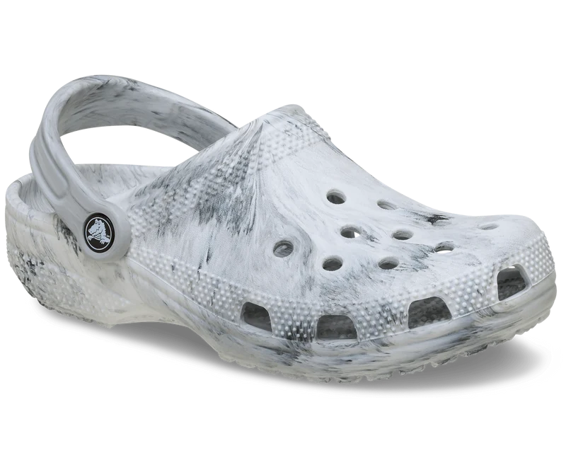 CROCS Unisex Klassischer Aquarell Marmorierter Clog | Grauer Wirbel