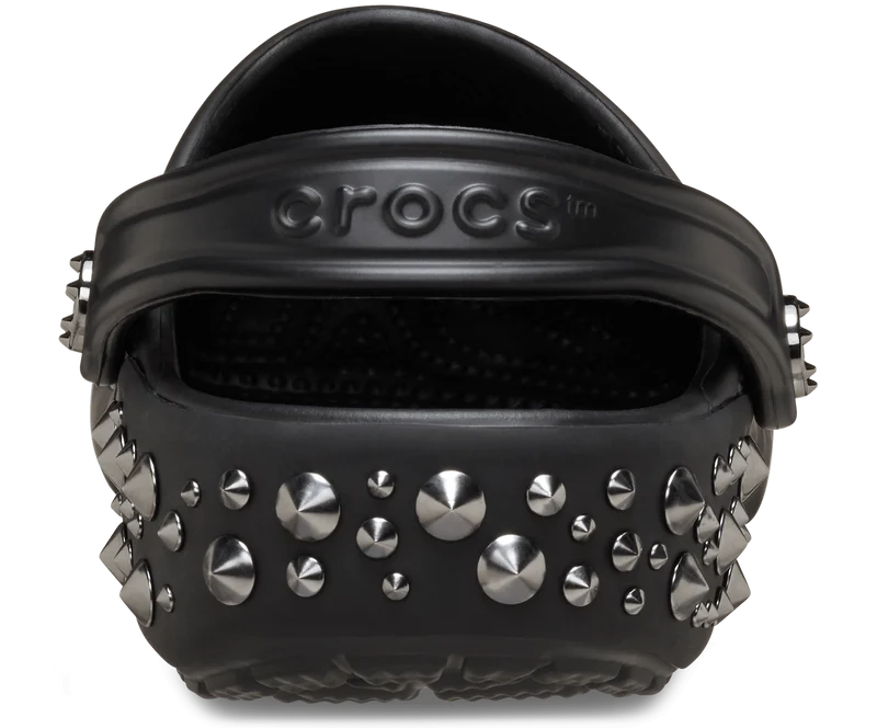 CROCS Unisex Klassischer Clog mit Nieten | Schwarz