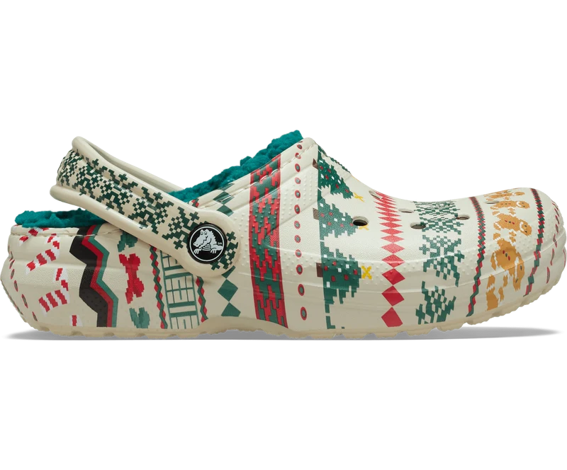 CROCS Unisex Fair Isle Lined Clog | Knochen