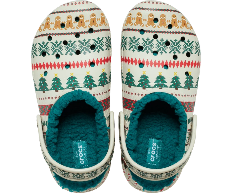 CROCS Unisex Fair Isle Lined Clog | Knochen