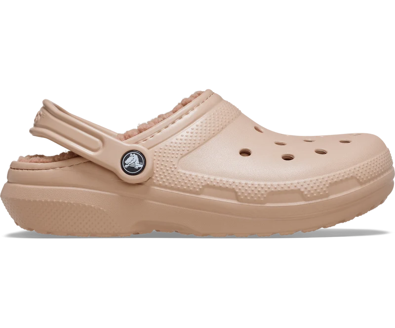 Crocs Unisex-Klassiker Lined Clog | Rosa Karamell