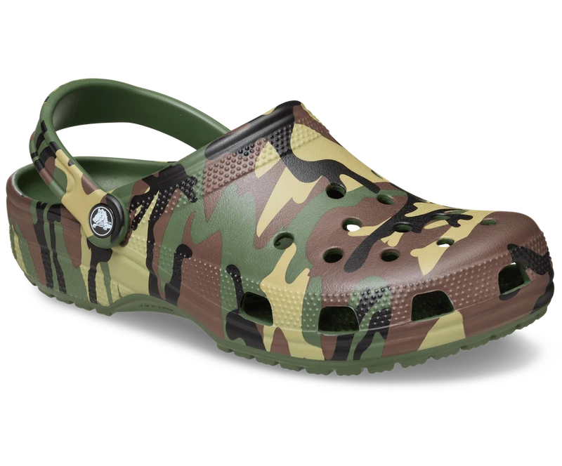 CROCS Unisex Klassischer Camouflage Clog | Armeegrün