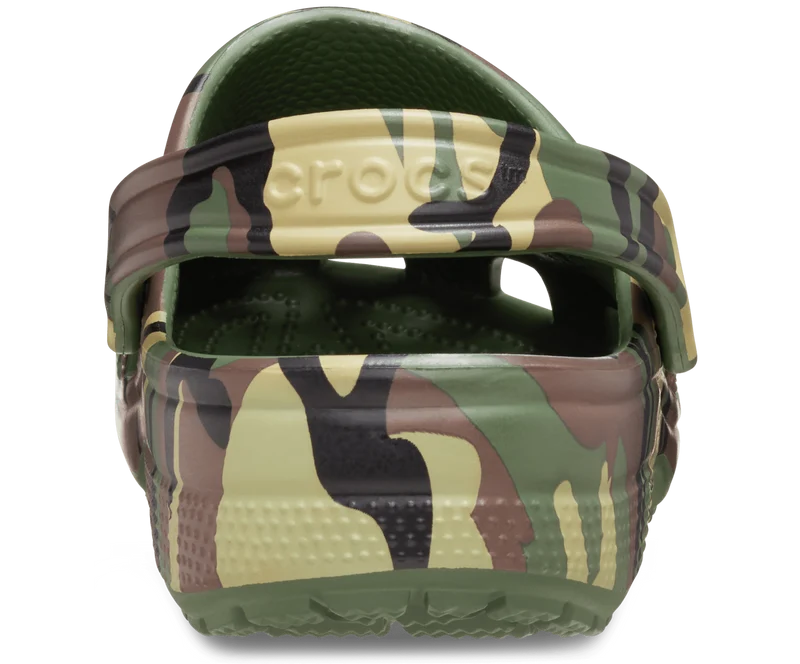 CROCS Unisex Klassischer Camouflage Clog | Armeegrün