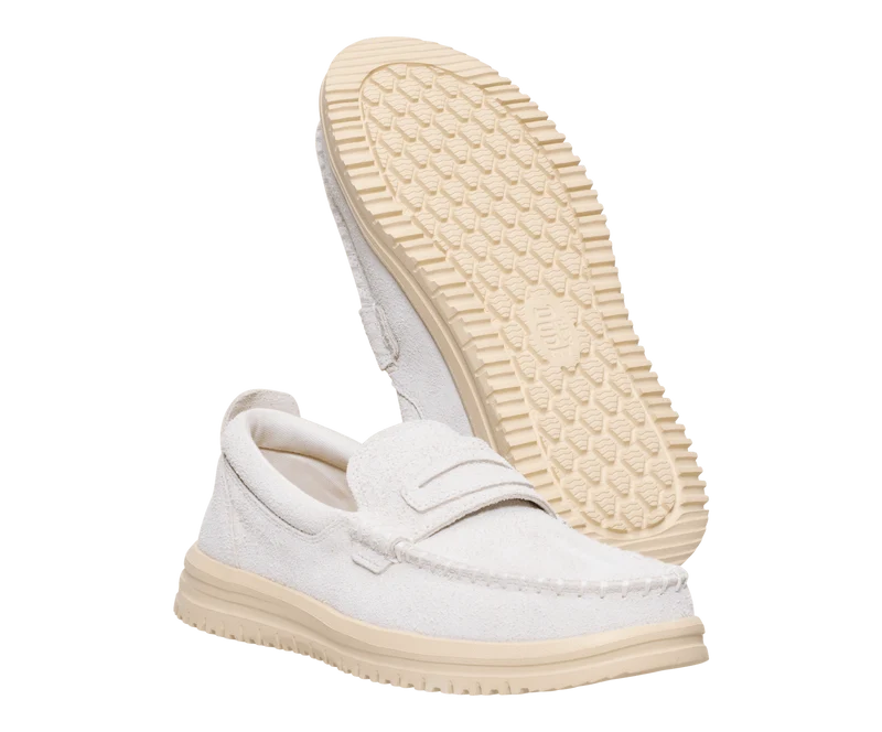 Hey Dude Wally NXT Herren-Loafer | Egret / Wood Ash