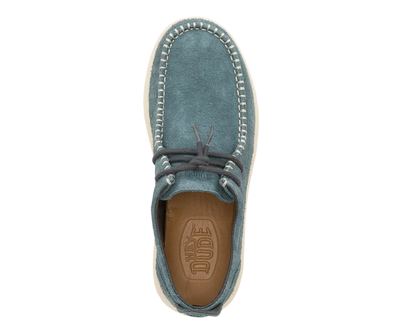 Hey Dude Wally NXT Moc Loafer für Herren | Sturmblau / Holz-Esche