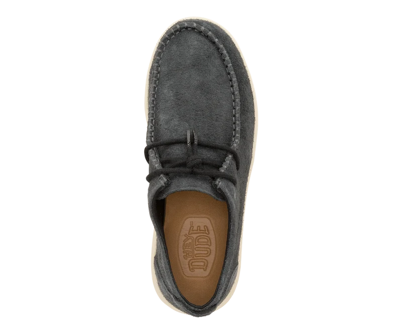 Hey Dude Wally NXT Moc Loafer für Herren | Schwarz / Holz-Esche
