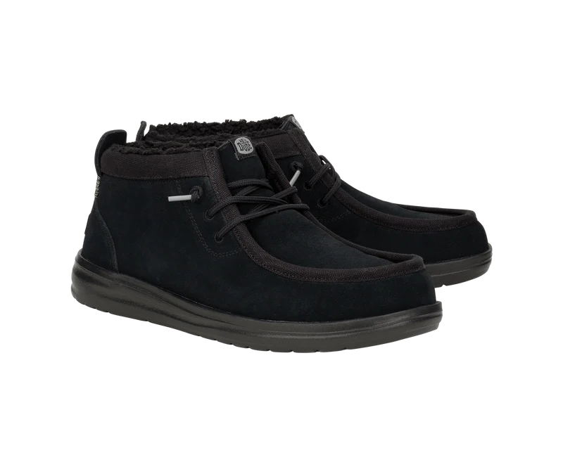Hey Dude Wally Mid GripR Warmth Mokassin-Stiefel für Herren | Schwarz