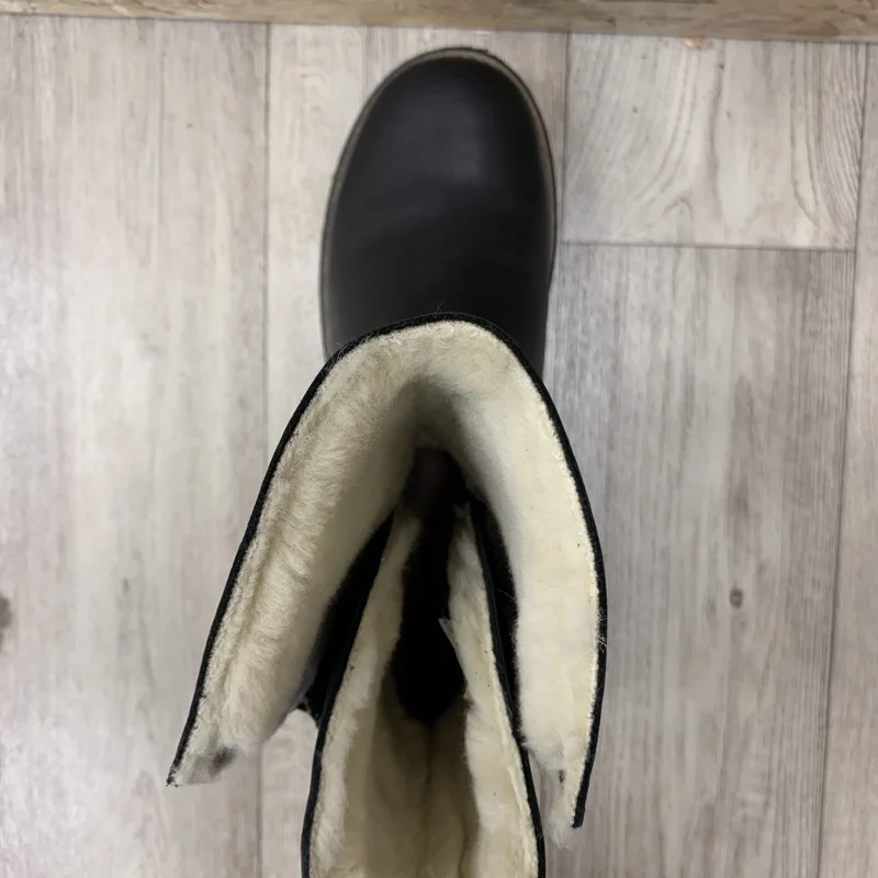 Oak & Hyde Damen-Stiefeletten „Bridge Double Up“ aus gefüttertem Leder – Schwarz