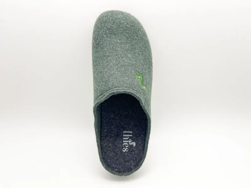 thies 1856 ® Recycled PET Slipper vegan forest green