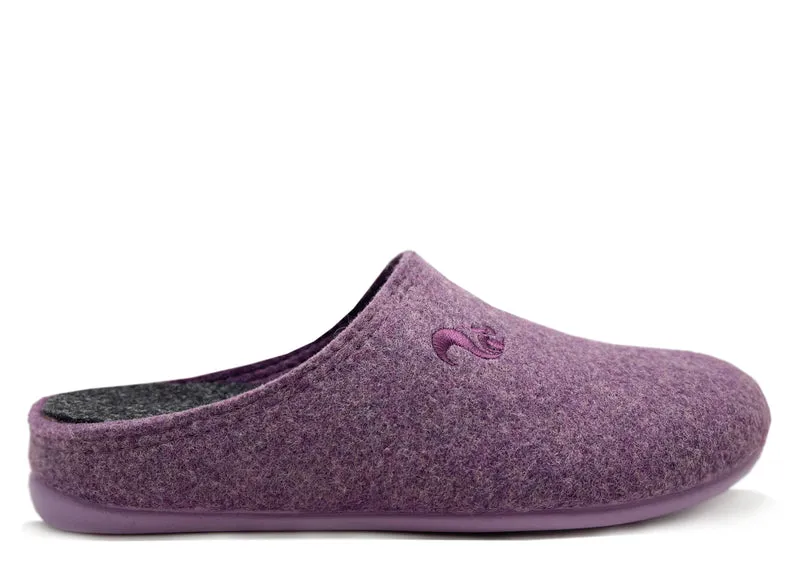 thies 1856 ® Recycled PET Slipper vegan aubergine