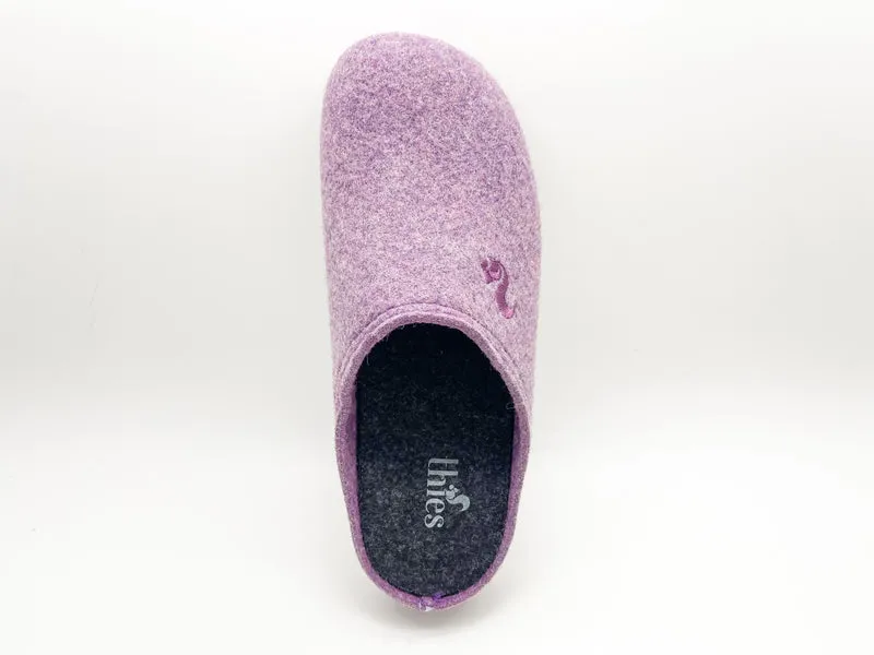 thies 1856 ® Recycled PET Slipper vegan aubergine