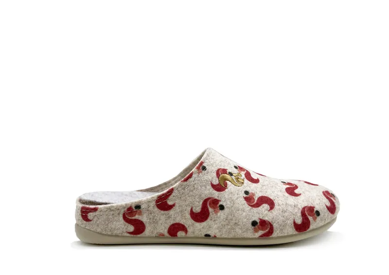 thies 1856 ® Recycled PET Squirrel Slipper Kids vegan beige