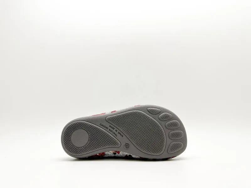thies 1856 ® Recycled PET Squirrel Slipper Kids vegan light grey