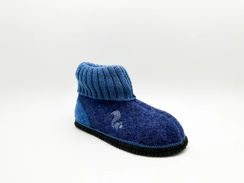 thies 1856 ® Mountain Wool Slipper Boot denim blue