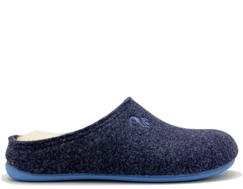 thies 1856 ® Recycled Wool Slippers dark navy blue