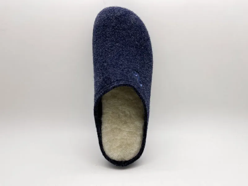 thies 1856 ® Recycled Wool Slippers dark navy blue