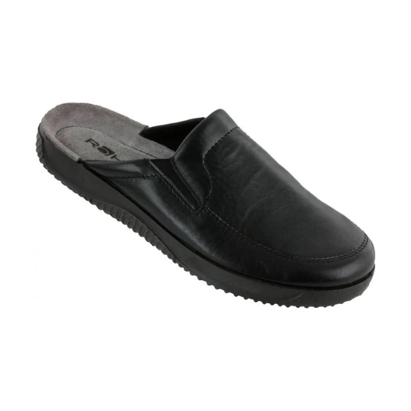 Rohde bred hjemmesko/slipper - Sort