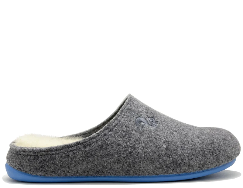 thies 1856 ® Recycled Wool Slippers grey blue