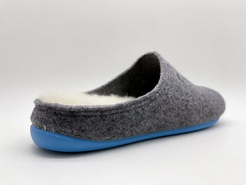 thies 1856 ® Recycled Wool Slippers grey blue