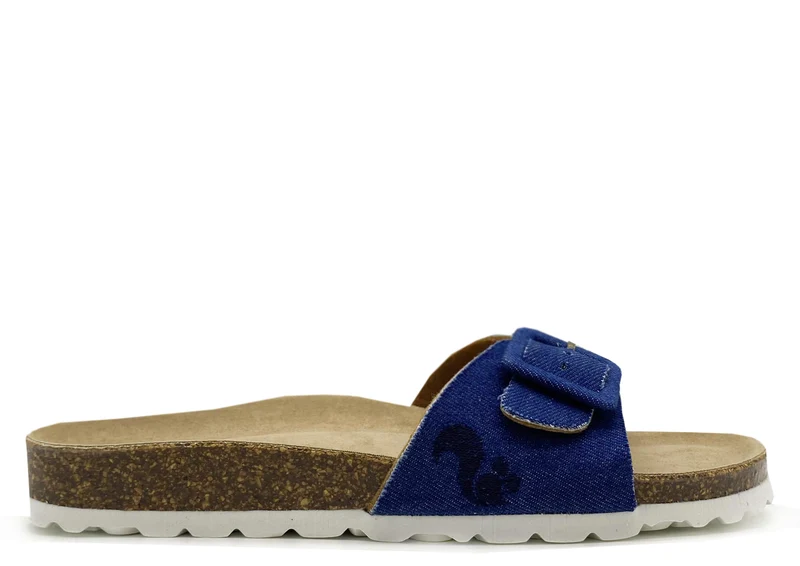 thies 1856 ® Rec Denim Strap Sandal vegan denim blue