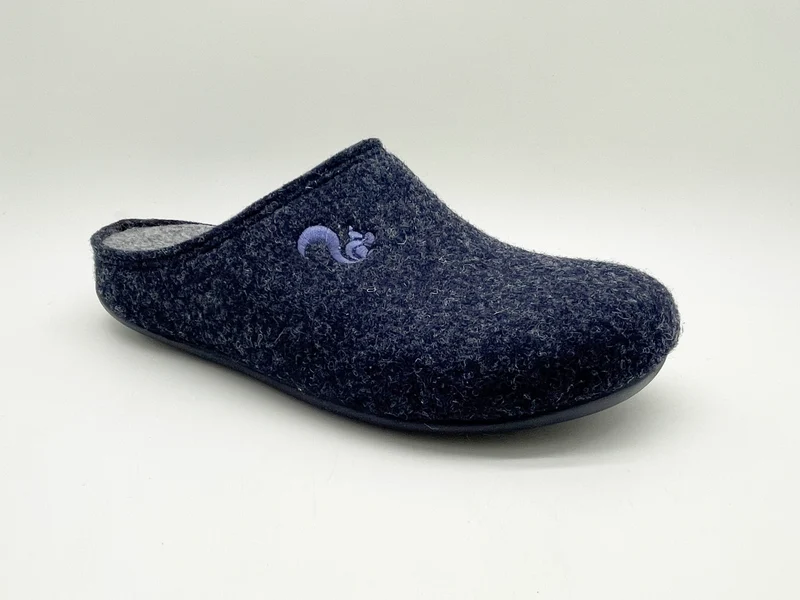 thies 1856 ® Recycled PET Slipper vegan dark navy