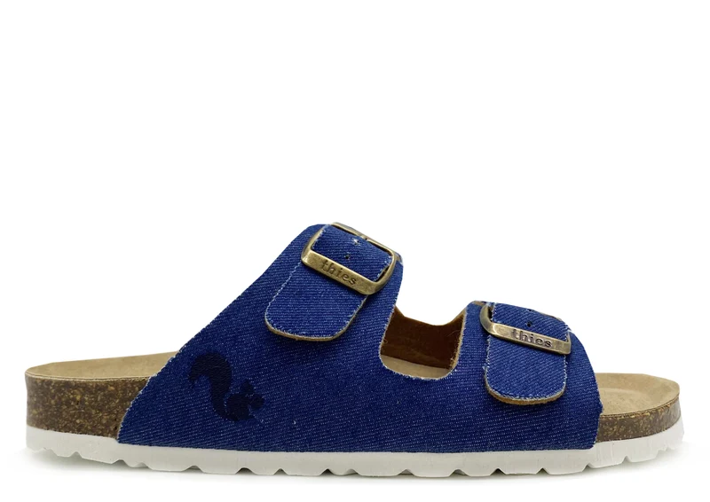 thies 1856 ® Rec Denim Sandal vegan denim blue