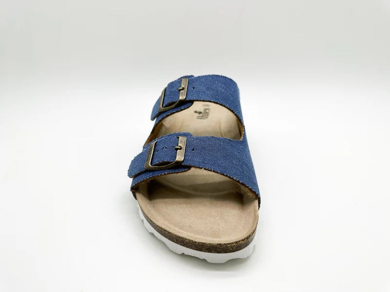 thies 1856 ® Rec Denim Sandal vegan denim blue