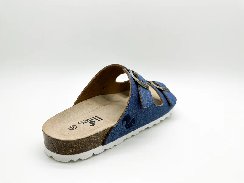 thies 1856 ® Rec Denim Sandal vegan denim blue