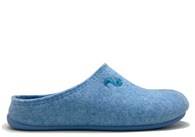 thies 1856 ® Recycled PET Slipper vegan light blue