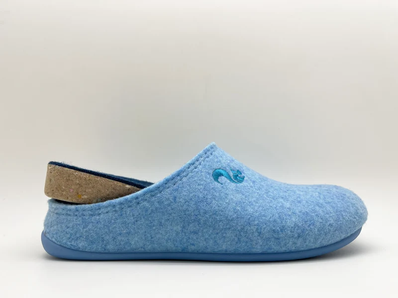 thies 1856 ® Recycled PET Slipper vegan light blue