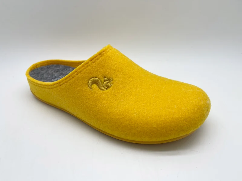 thies 1856 ® Recycled PET Slipper vegan yellow