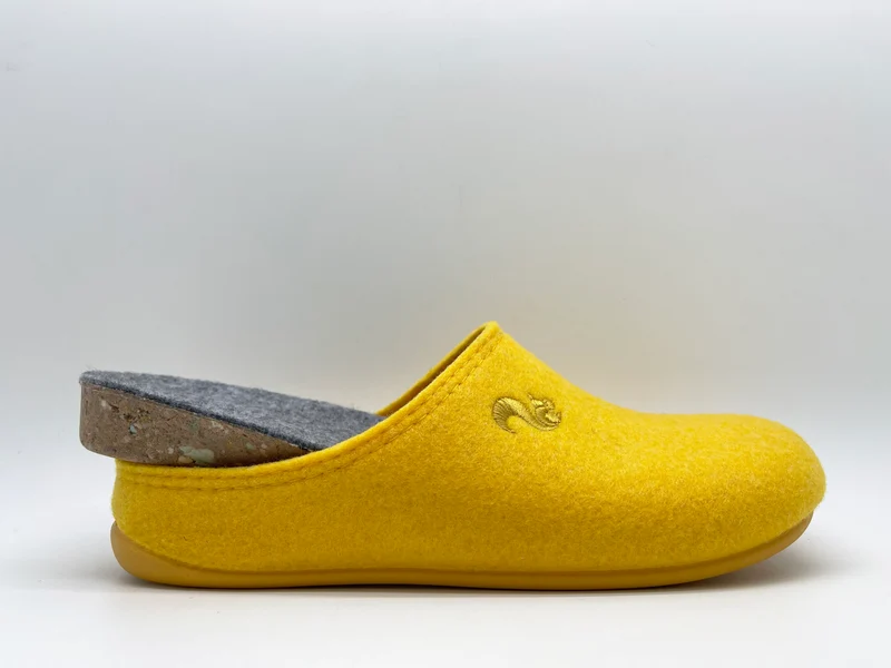 thies 1856 ® Recycled PET Slipper vegan yellow