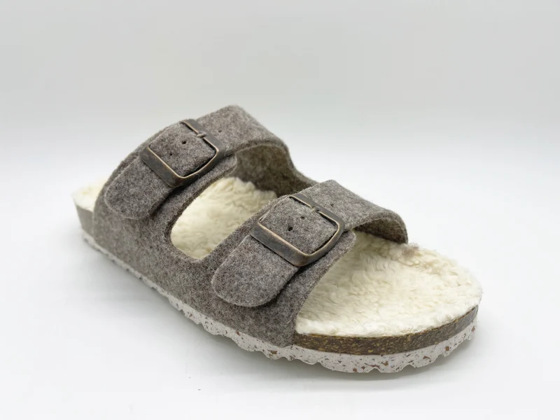 thies 1856 ® Recycled Plush PET Bio Sandal vegan light brown