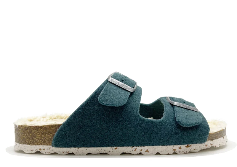 thies 1856 ® Recycled Plush PET Bio Sandal vegan olive