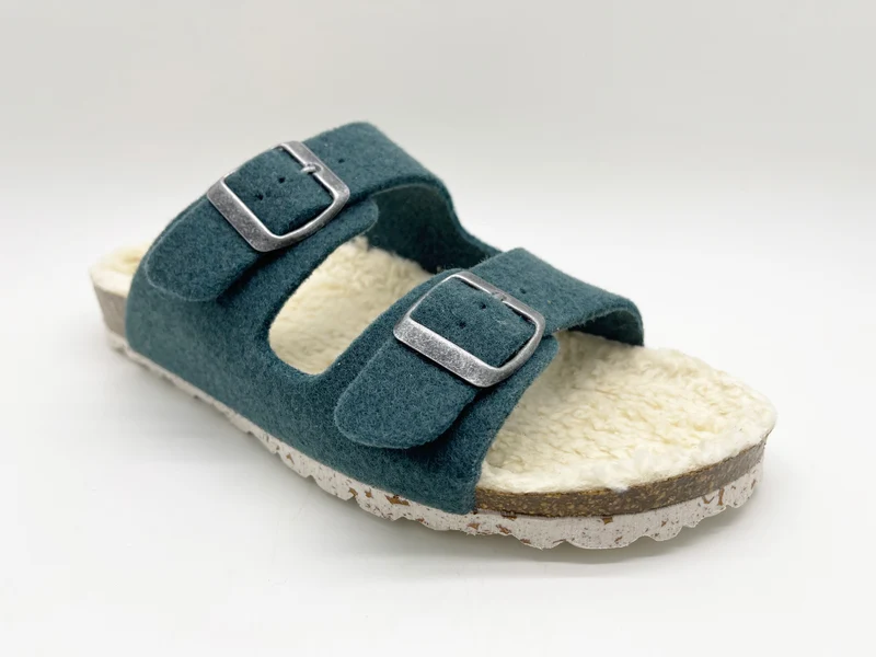 thies 1856 ® Recycled Plush PET Bio Sandal vegan olive
