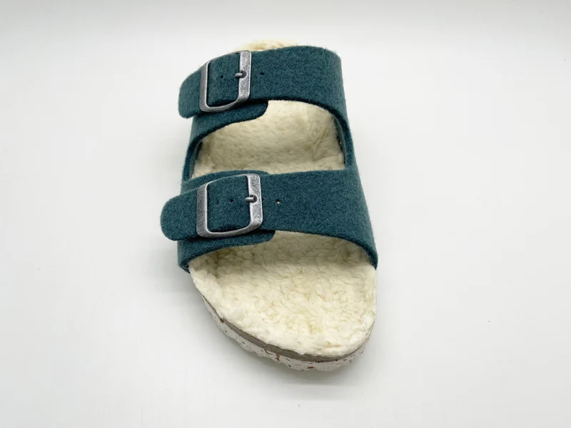 thies 1856 ® Recycled Plush PET Bio Sandal vegan olive