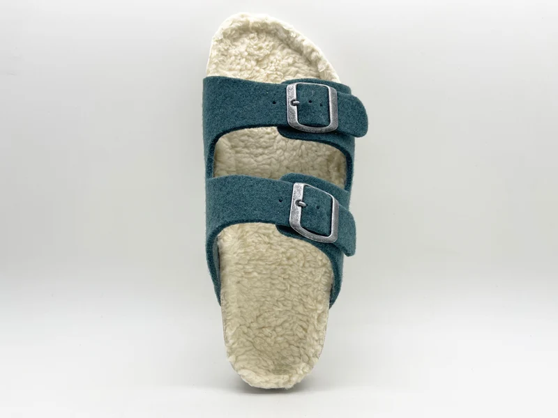 thies 1856 ® Recycled Plush PET Bio Sandal vegan olive