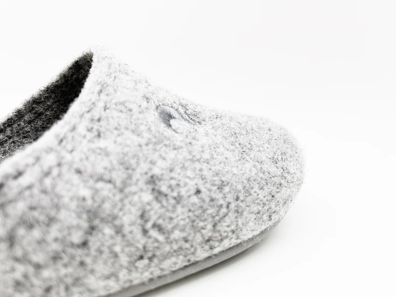 thies 1856 ® Recycled PET Slipper Kids vegan light grey